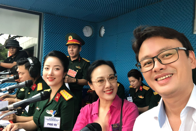 BTV Hoài Anh VTV hé lộ tổ thuyết minh cho ngày Quốc khánh 2/9