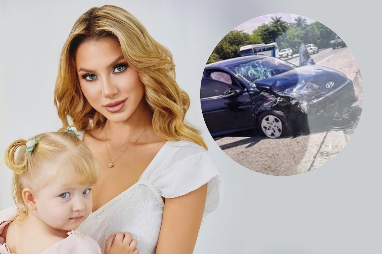 Hoa hậu cùng con gái thoát chết sau tai nạn giao thông