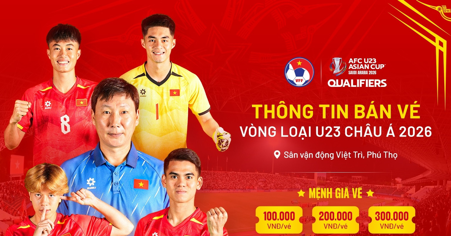 Vé xem U23 Việt Nam đá vòng loại châu Á cao nhất 300 nghìn đồng