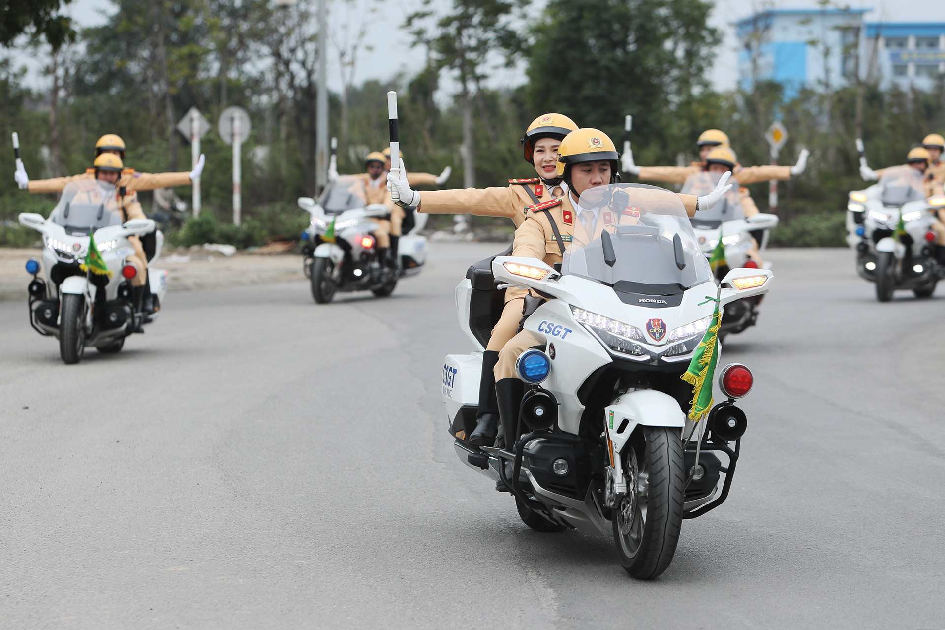 Phục vụ sơ duyệt diễu binh 2/9, Công an Hà Nội ...