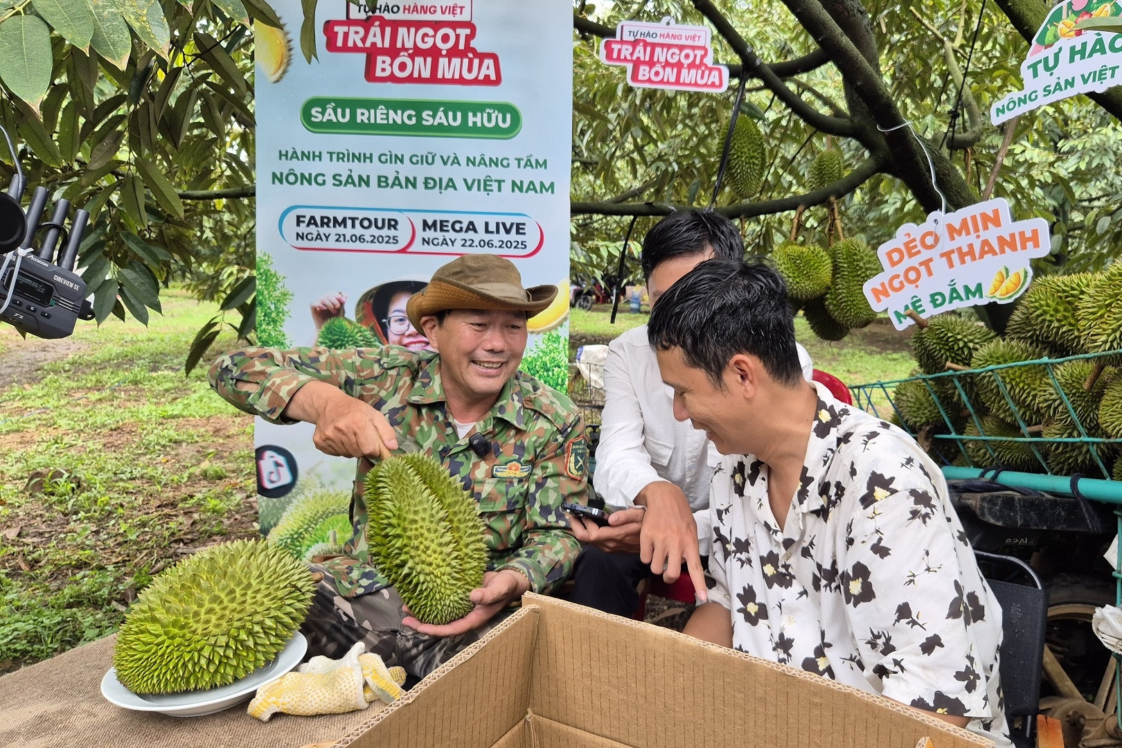 Người nông dân trồng sầu riêng kiểu mới, không sợ thừa cung