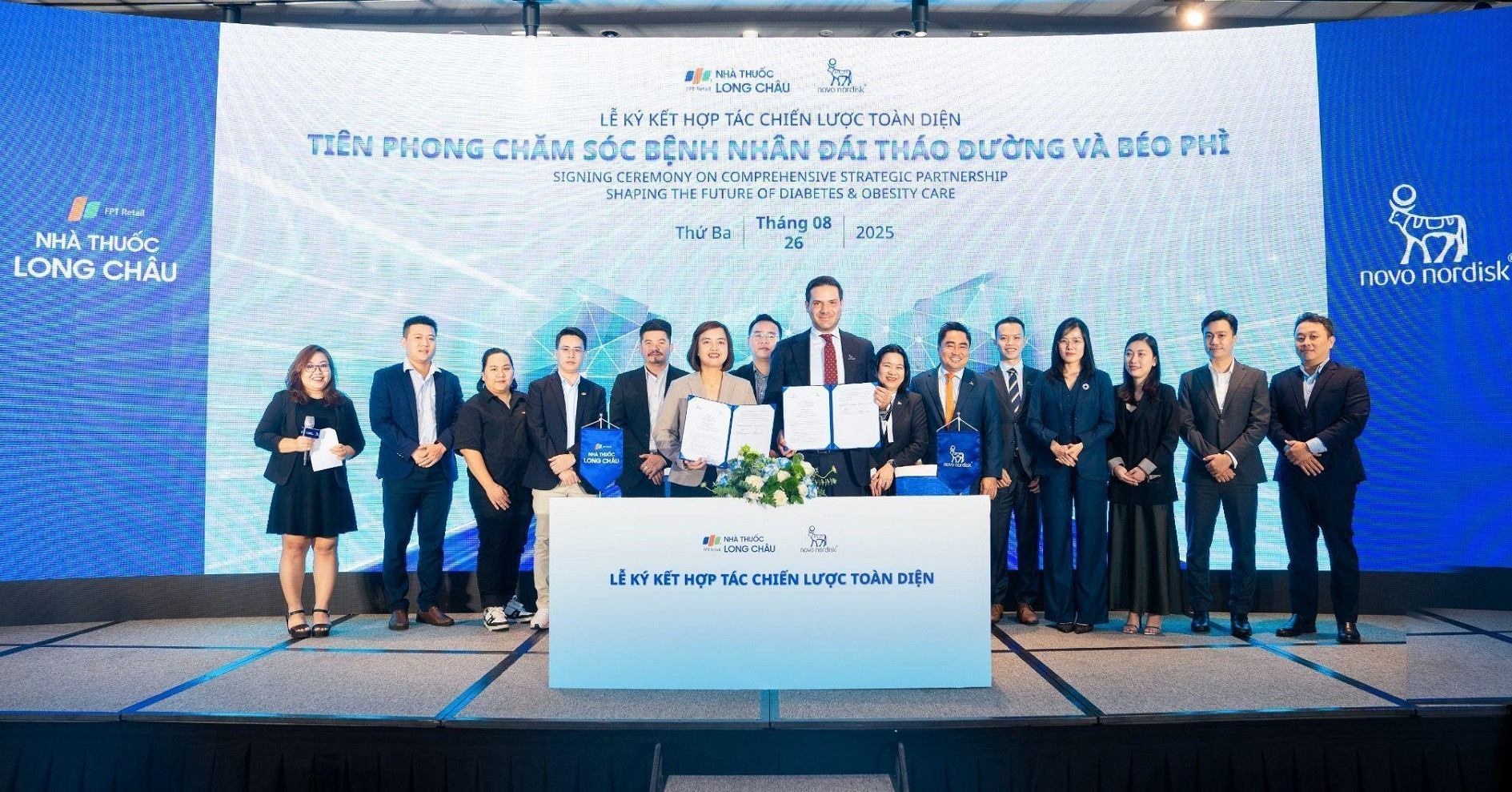 Novo Nordisk và Long Châu hợp tác, góp phần đẩy lùi đái tháo đường, béo phì
