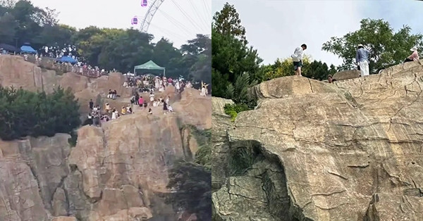 Vách núi nhân tạo bên vực sâu hút khách 'liều mạng' tới chụp ảnh sống ảo