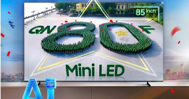 Xem diễu binh, diễu hành 2/9 qua màn hình cực đại Samsung AI TV