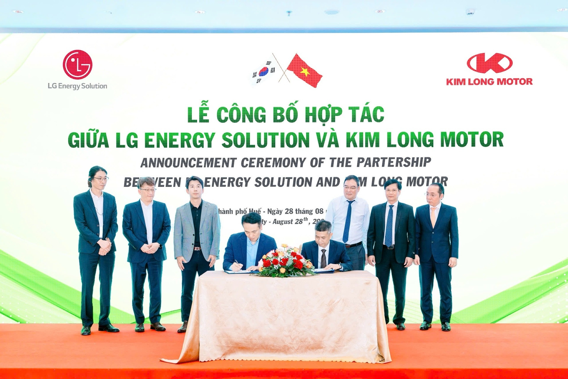 Kim Long Motor Huế hợp tác LG Energy Solution sản xuất pin ô tô