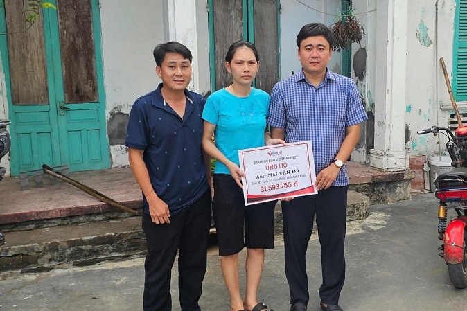 Bạn đọc giúp đỡ anh Mai Văn Đà bị tai nạn sống cảnh thực vật hơn 21 triệu đồng