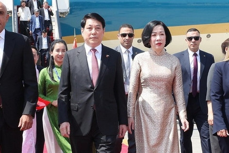 Chủ tịch nước Lương Cường và Phu nhân đến Cairo, Ai Cập