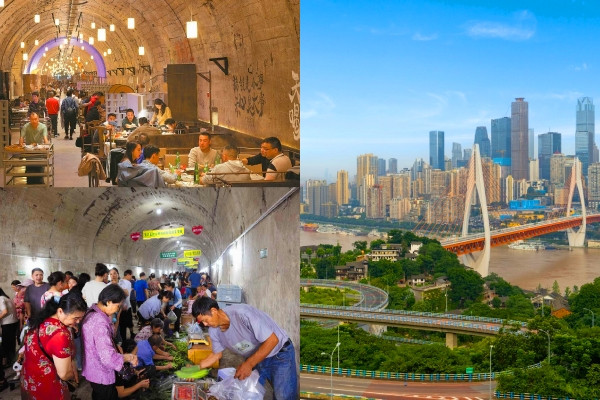 Đi chợ, ăn lẩu trong hầm trú bom ở 'siêu thành phố' 34 triệu dân