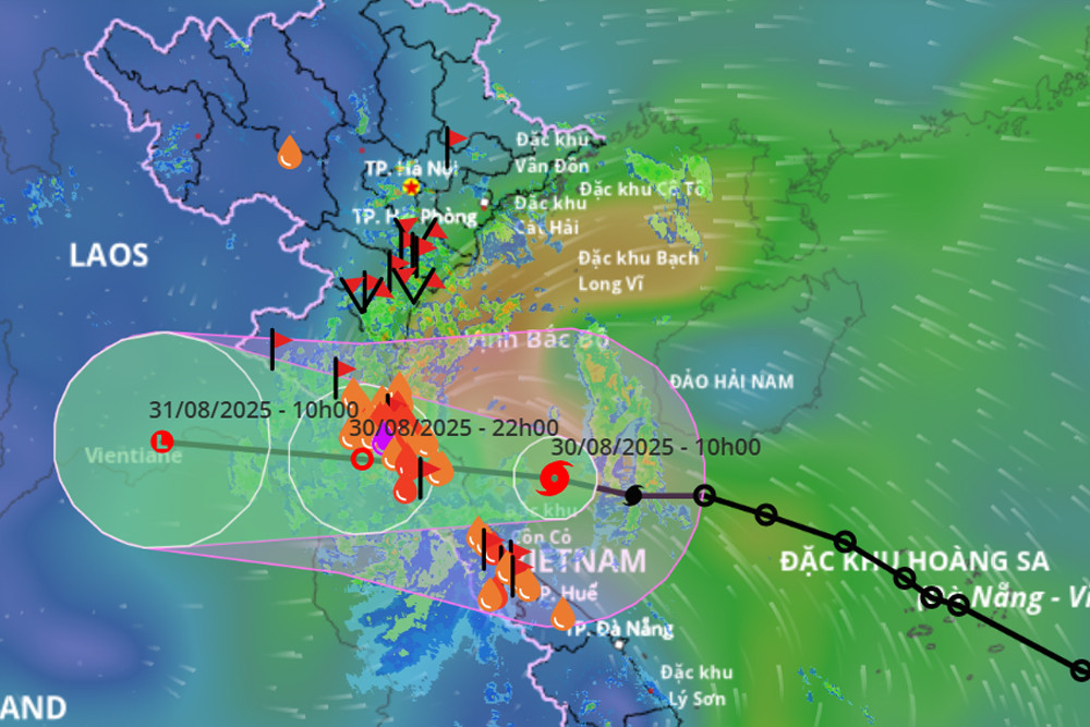 Bão số 6 có thể giật đến cấp 12, mưa lớn từ Thanh Hóa 2 bao so 6 trua.jpg