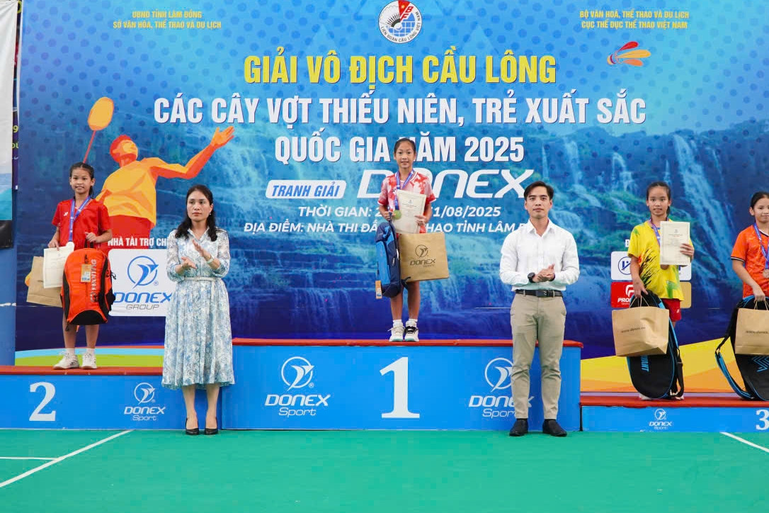 Ngô Ngọc Khánh vô địch đơn nam U15 giải cầu lông quốc gia 2025