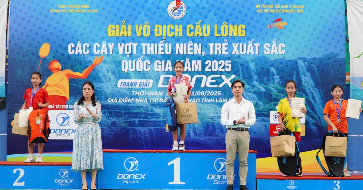Ngô Ngọc Khánh vô địch đơn nam U15 giải cầu lông quốc gia 2025