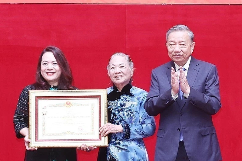 Tổng Bí thư dự Lễ truy tặng Danh hiệu AHLLVTND cho Thượng tướng Bùi Thiện Ngộ