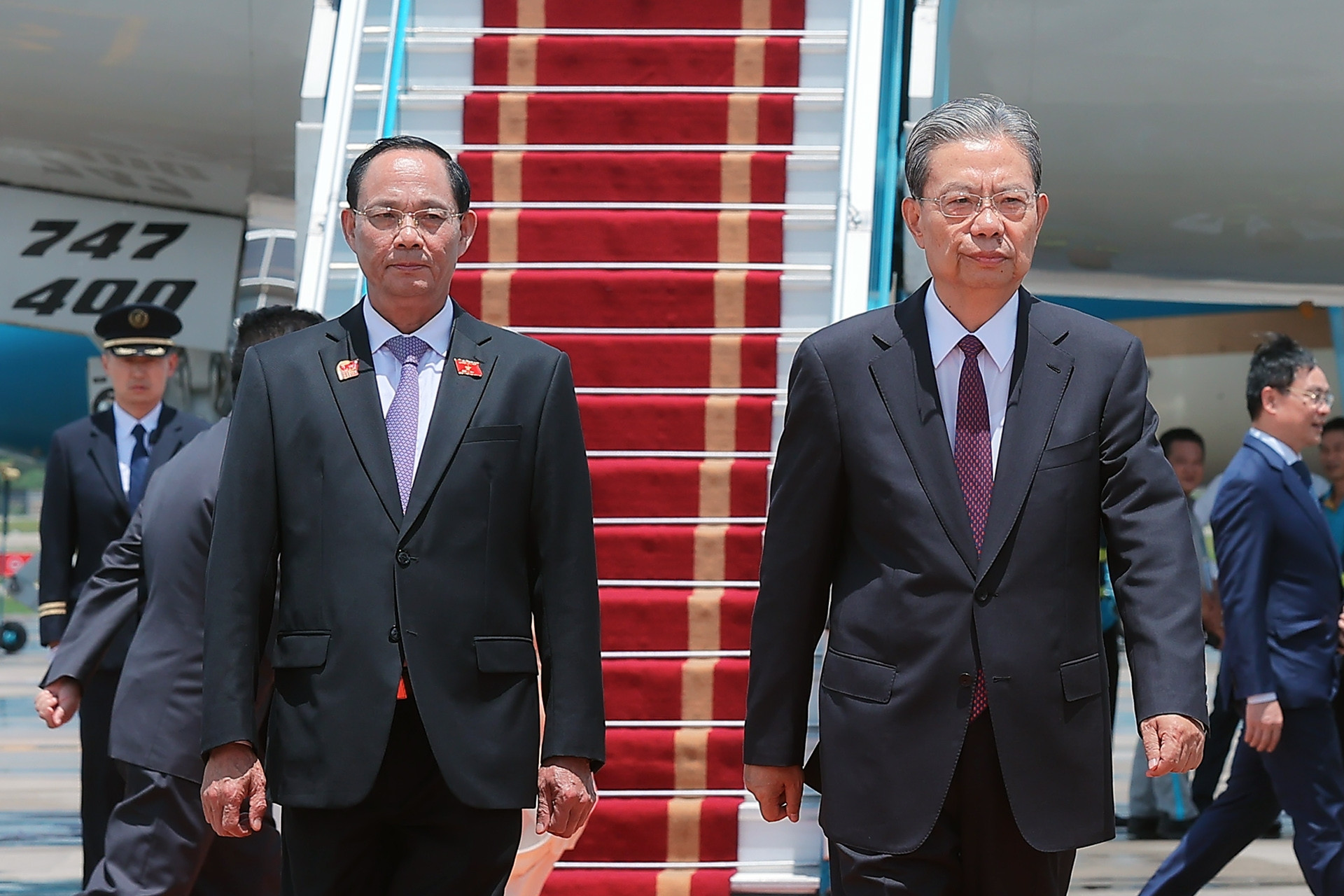 Ủy viên trưởng Nhân đại toàn quốc Trung Quốc Triệu Lạc Tế bắt đầu thăm Việt Nam