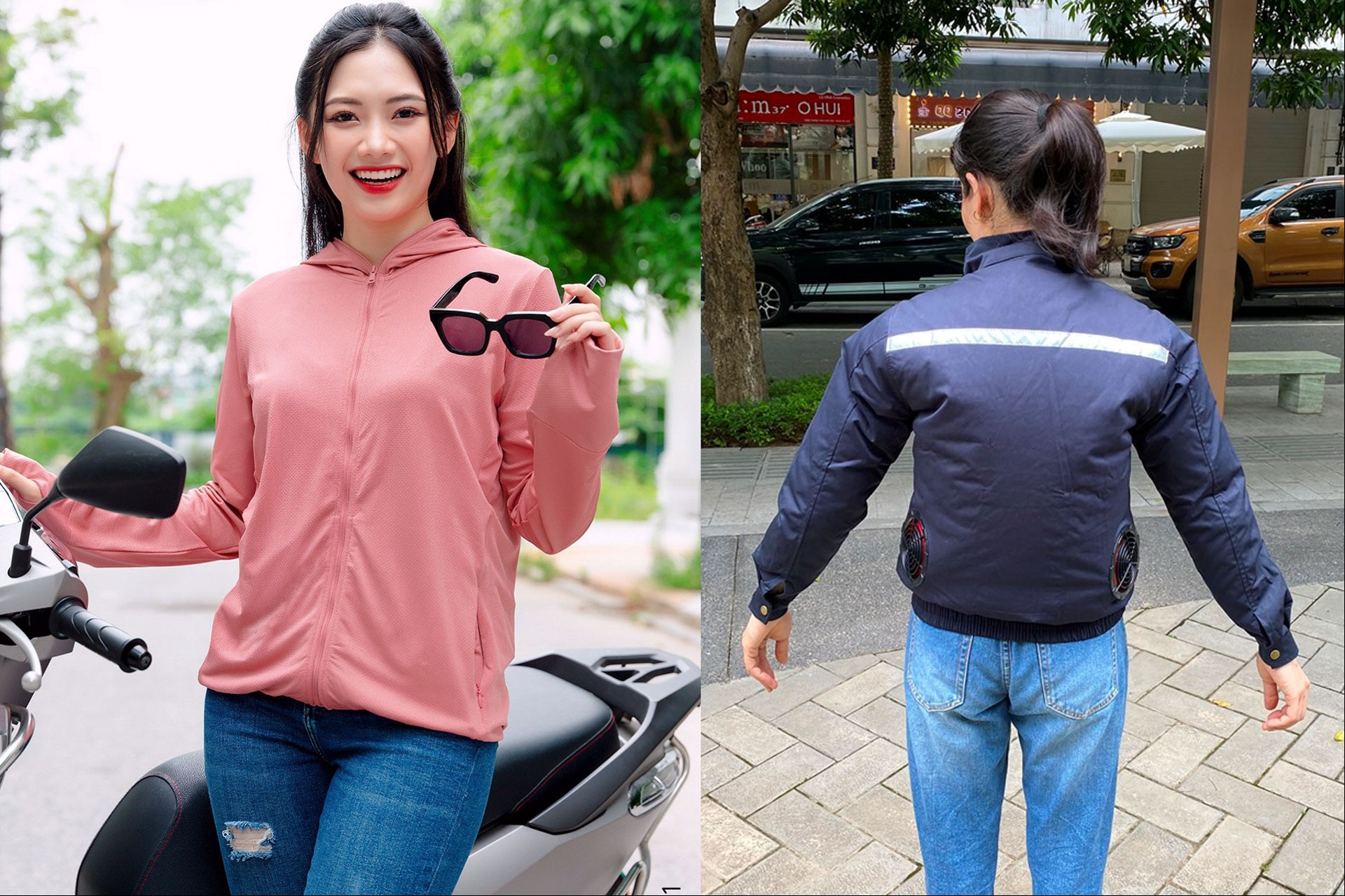 Các phụ kiện chống nóng cho người đi xe máy dưới trời nắng gắt