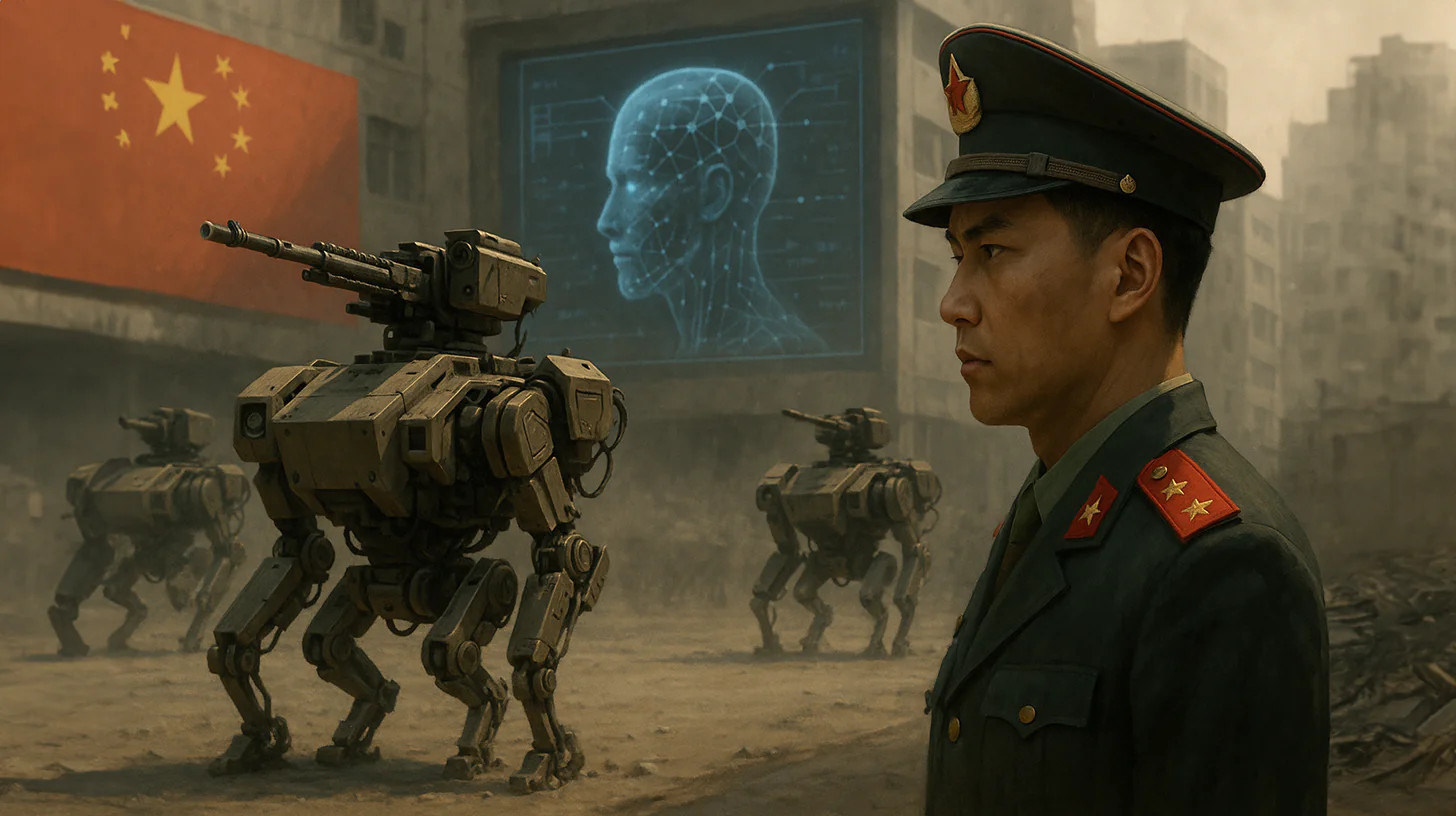 Khi AI thay lính: Trung Quốc cho chó robot vác súng vào chiến trận