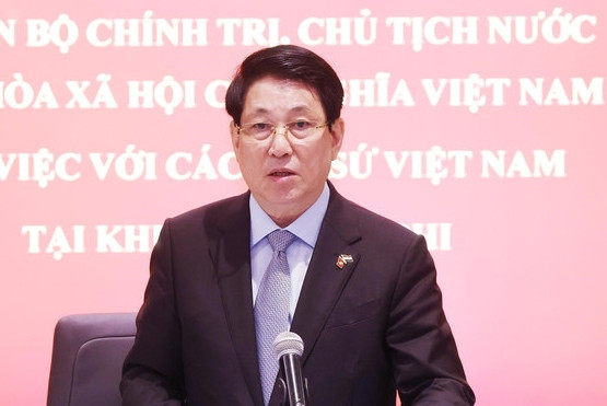 Chủ tịch nước làm việc với các Đại sứ Việt Nam tại châu Phi