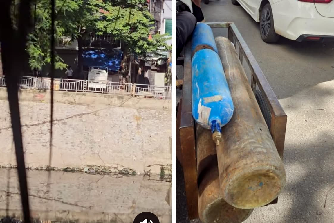 Phát hiện vật liệu nổ nghi là bom khi đào móng nhà ở Hà Nội