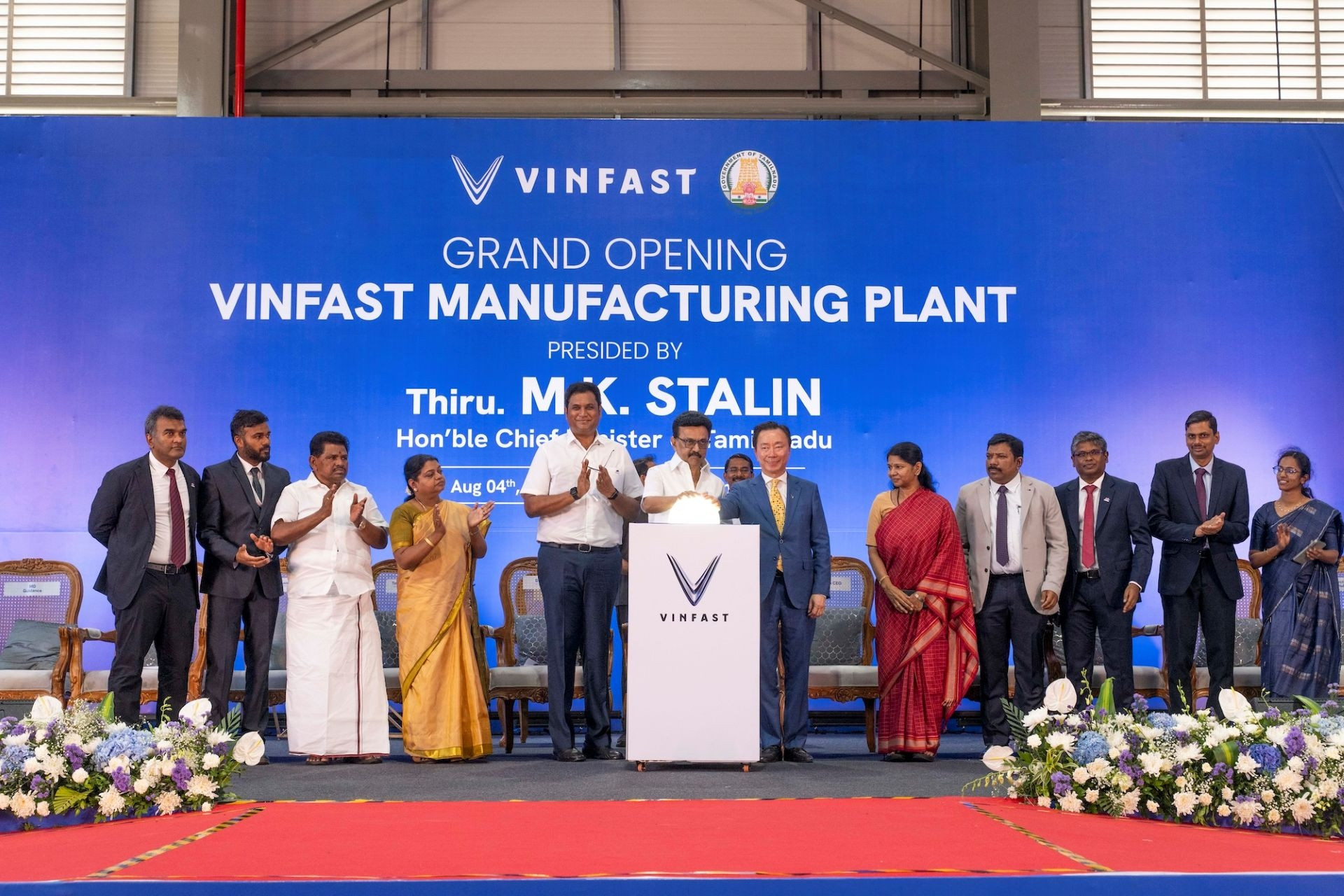 VinFast khánh thành nhà máy lắp ráp ô tô điện tại Ấn Độ
