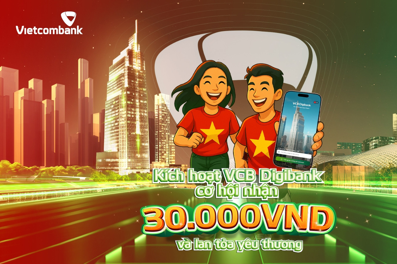 Vietcombank đồng hành chương trình ‘Cùng Việt Nam tiến bước’