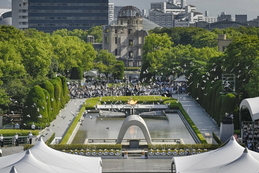 Nhật Bản tưởng niệm 80 năm ngày Mỹ ném bom nguyên tử xuống Hiroshima