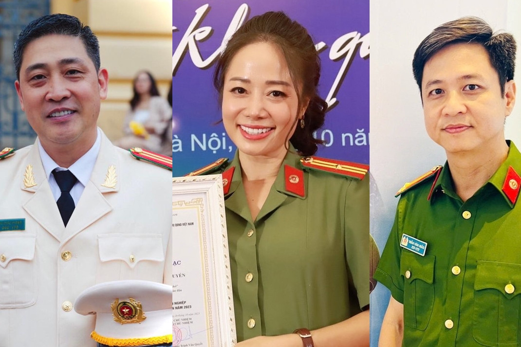 3 diễn viên quen mặt trên truyền hình đều là trung tá công an ngoài đời