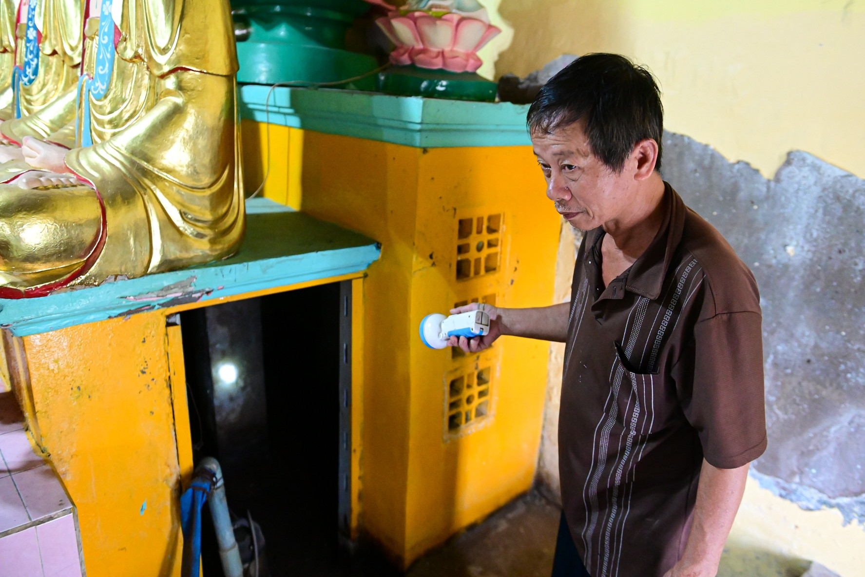 Chùa cổ hơn 120 năm ở TPHCM có hai hầm bí mật dưới chân tượng Phật