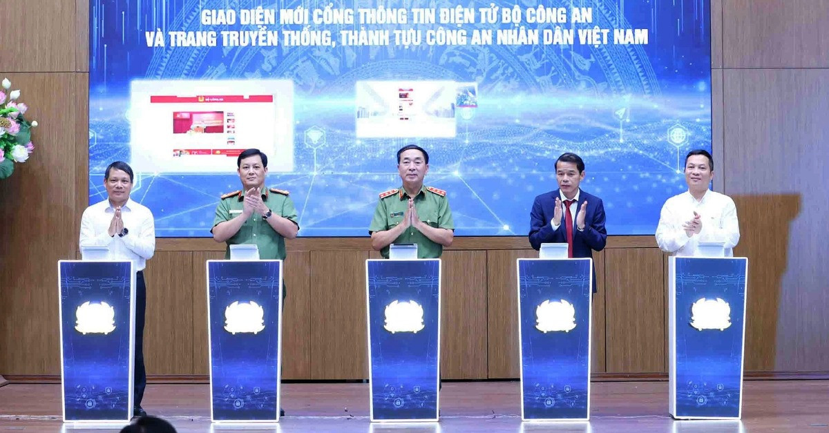 Bộ Công an ra mắt giao diện mới của cổng thông tin điện tử