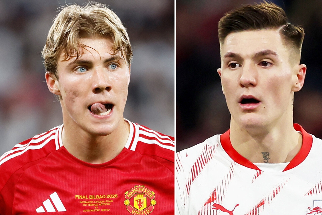 MU tống khứ Hojlund sau khi chiêu mộ Sesko