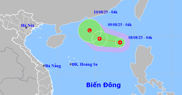 Tin mới nhất về áp thấp nhiệt đới trên Biển Đôn...
