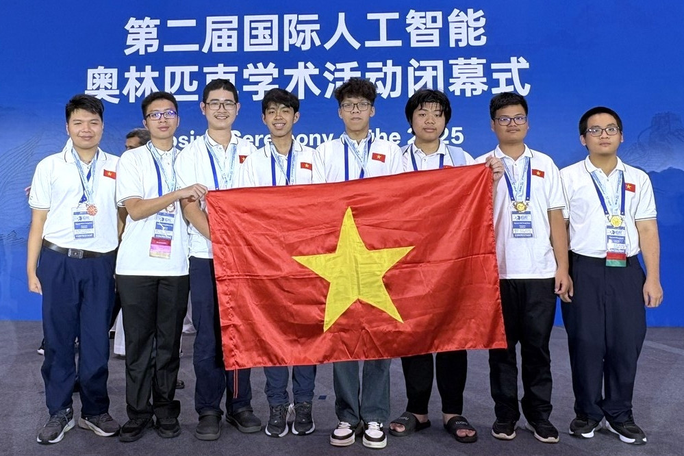 Việt Nam giành 3 Huy chương Vàng Olympic Trí tuệ nhân tạo quốc tế năm 2025