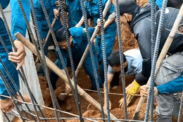 Thi công tường chắn chống sạt lở ở Quảng Ngãi, 1 người bị vùi lấp tử vong