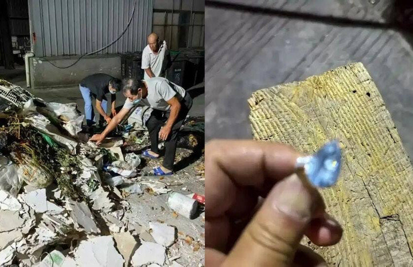 Người phụ nữ vứt nhầm nhẫn cưới 368 triệu, nhân viên vệ sinh bới núi rác tìm lại