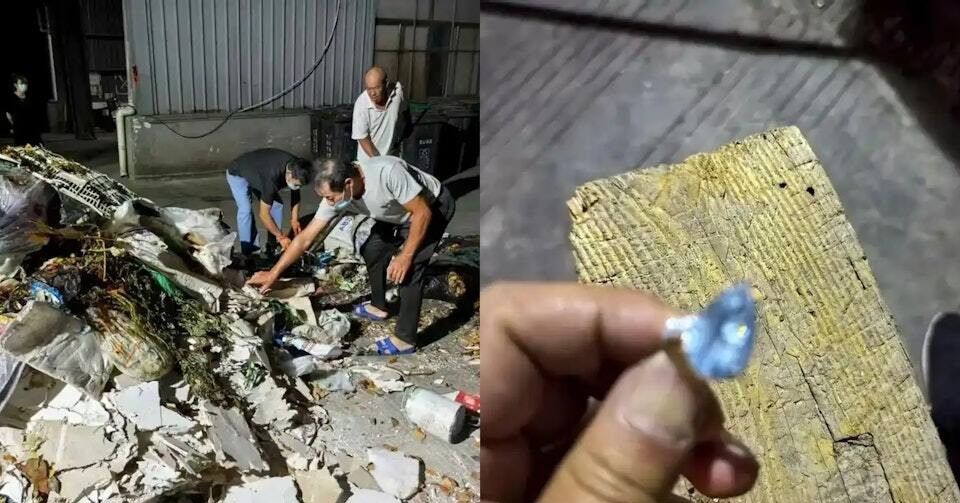 Người phụ nữ vứt nhầm nhẫn cưới 368 triệu, nhân viên vệ sinh bới núi rác tìm lại