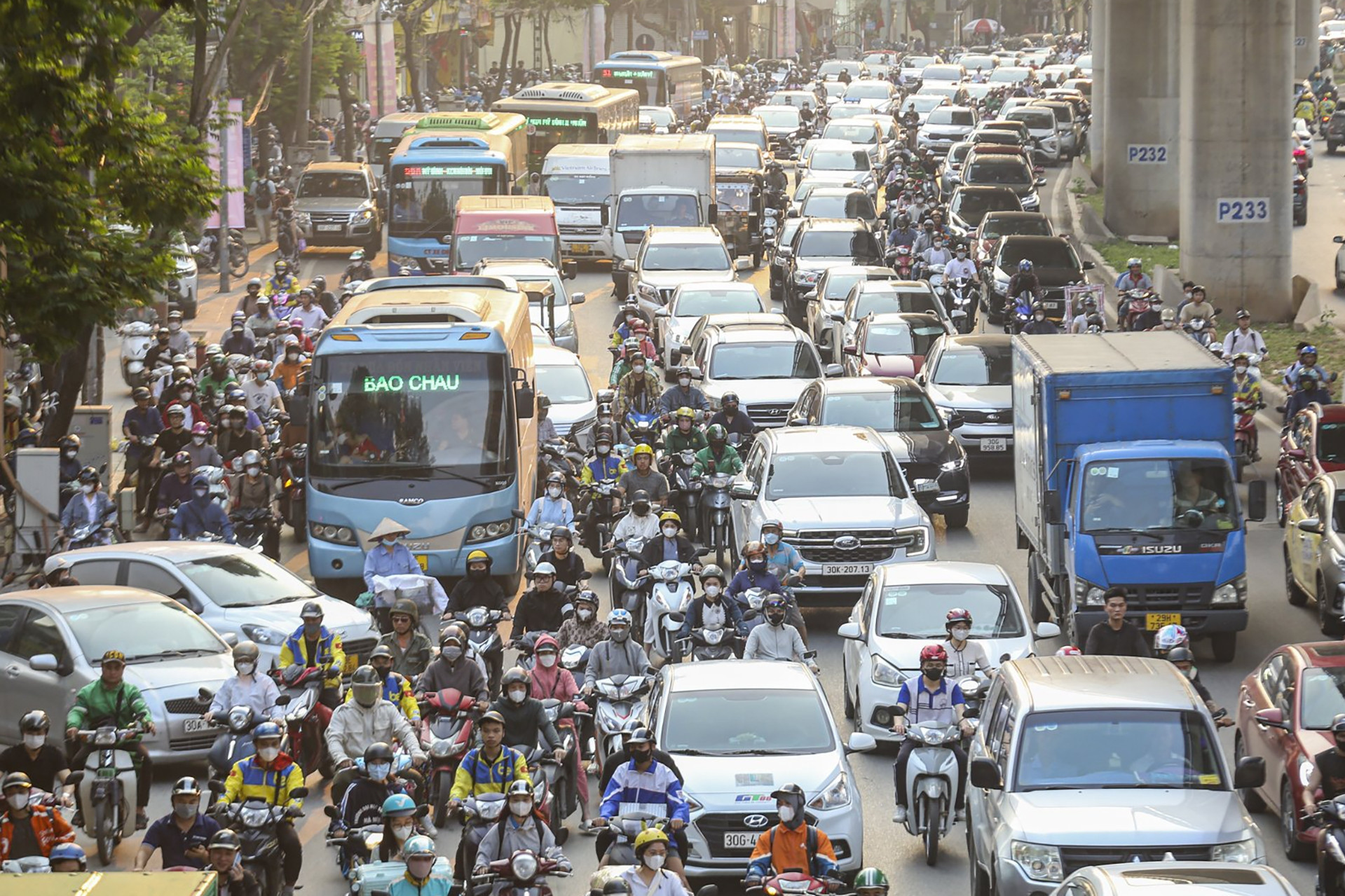Báo động ô nhiễm không khí, Hà Nội cả năm không có ngày nào được xếp loại tốt