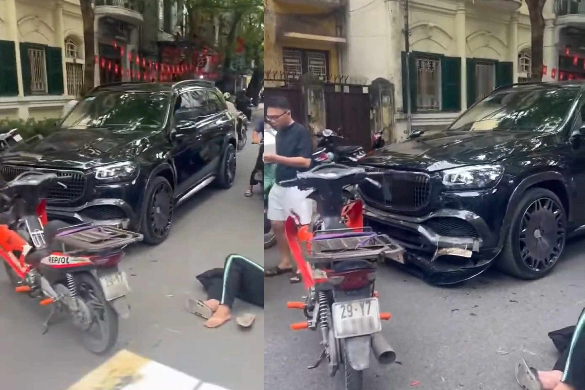 Đâm Mercedes-Benz GLS giá 6 tỷ, người đi xe máy Honda Wave phải đền bao nhiêu?