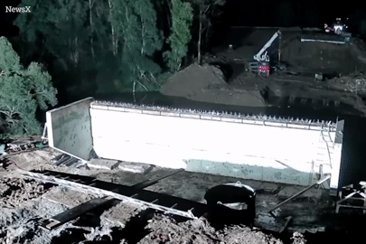 Ô tô con lao như tên bắn vào mố cầu, phát nổ và bốc cháy dữ dội, tài xế vẫn sống