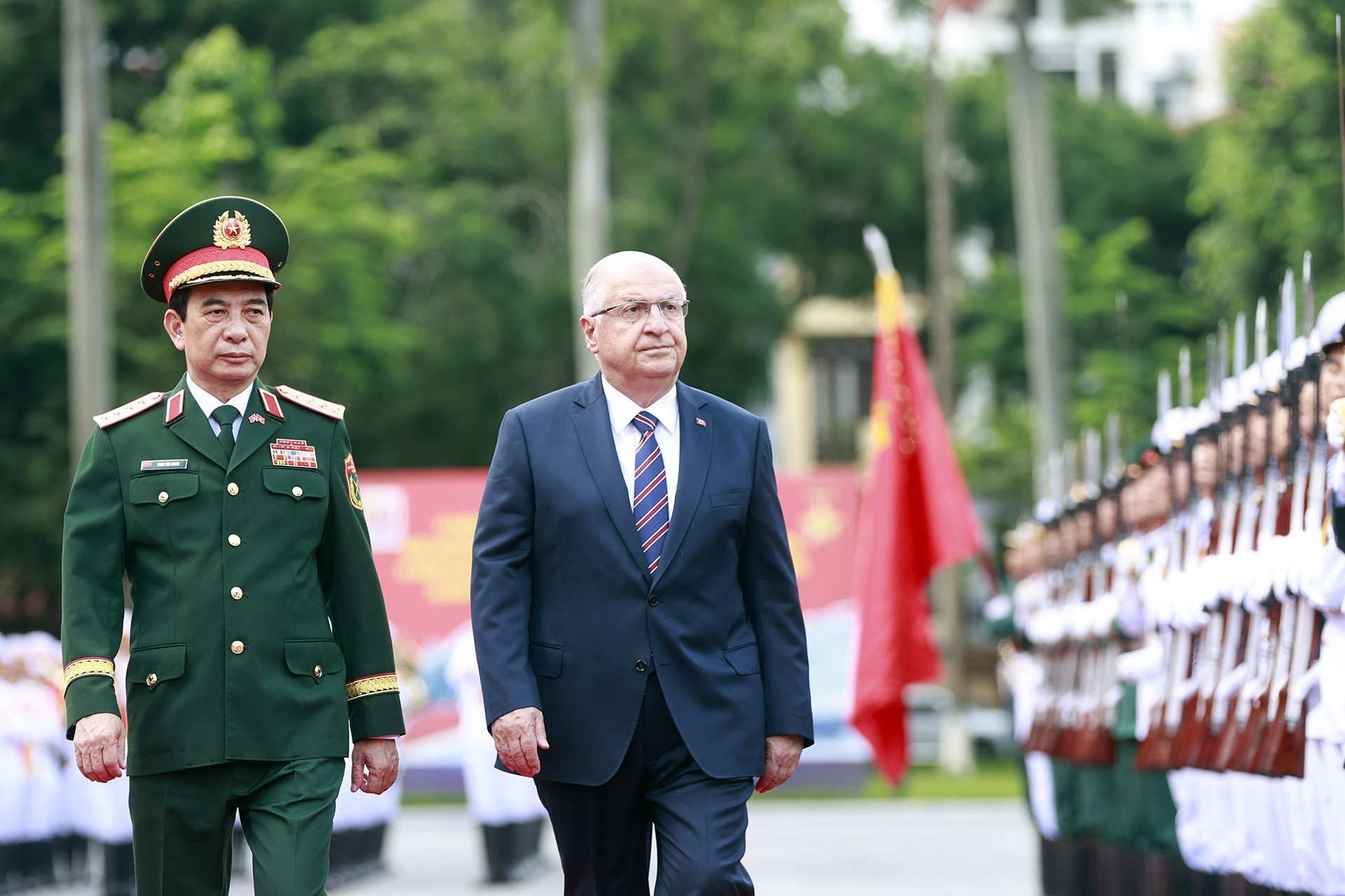 Đại tướng Phan Văn Giang chủ trì lễ đón Bộ trưởng Quốc phòng Thổ Nhĩ Kỳ