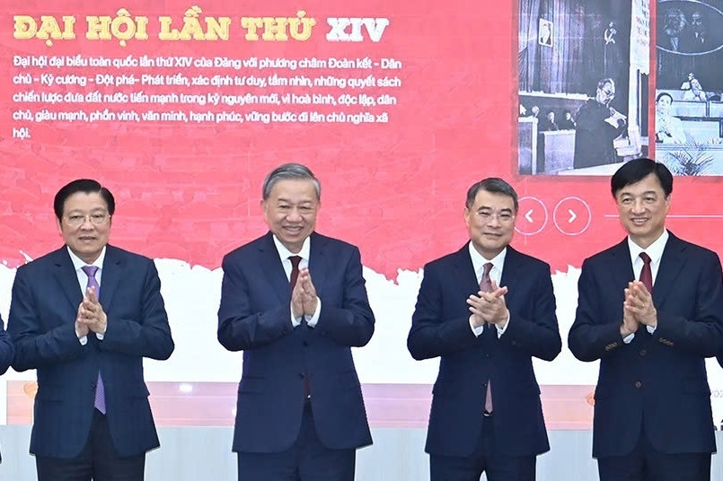 Tổng Bí thư Tô Lâm dự lễ ra mắt trang thông tin điện tử về Đại hội Đảng