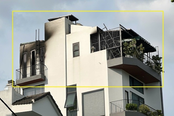 Cháy nhà 5 tầng kèm tiếng nổ, cả khu dân cư náo loạn