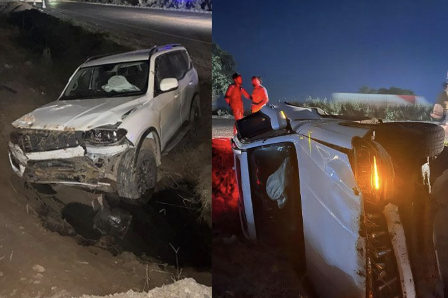 Xe SUV lật kinh hoàng ở tốc độ 120km/h, tài xế sống sót thần kì