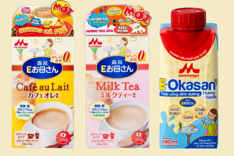 Ra mắt thêm 3 sản phẩm bổ sung dinh dưỡng Morinaga E-Okasan