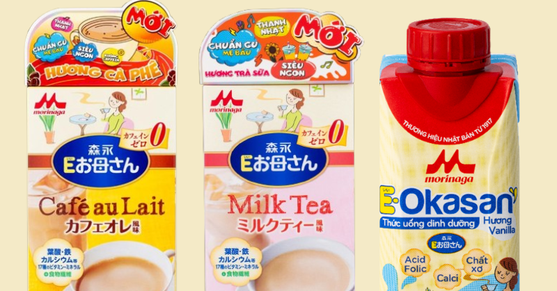 Ra mắt thêm 3 sản phẩm bổ sung dinh dưỡng Morinaga E-Okasan
