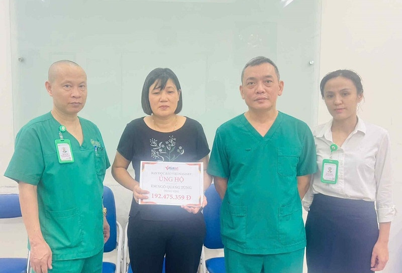 Bạn đọc giúp đỡ em Ngô Quang Tùng bị tai nạn giao thông hơn 192 triệu đồng