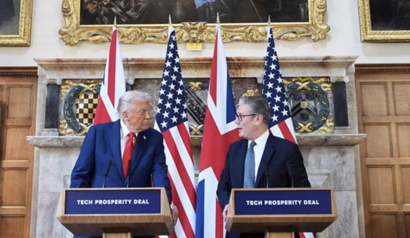 Trump Starmer - sky news