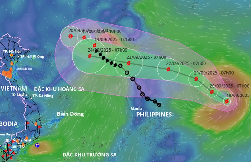 Tin mới nhất về bão Ragasa: Cường độ có thể đạt cấp siêu bão, tiến vào Biển Đông