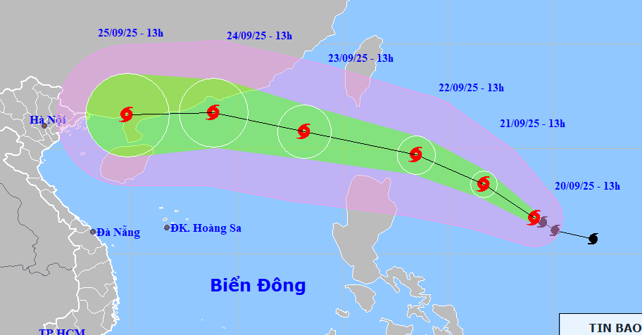 Bão Ragasa khi vào Biển Đông có thể giật trên cấp 17, khả năng có diễn biến lạ
