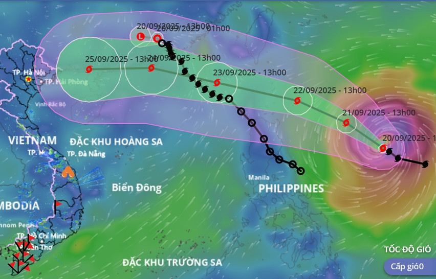 Bão Ragasa khi vào Biển Đông có thể giật trên cấp 17, khả năng có diễn biến lạ