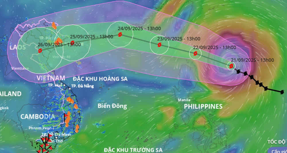 Siêu bão Ragasa vào Biển Đông có thể mạnh như Y...