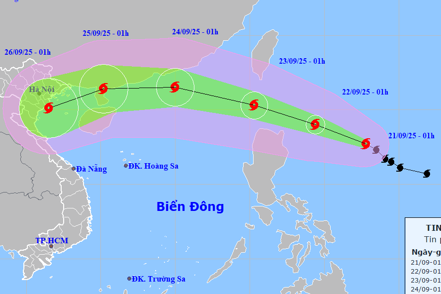 Tin mới nhất về bão Ragasa: Sắp mạnh thành siêu bão, hai kịch bản khi vào Biển Đông