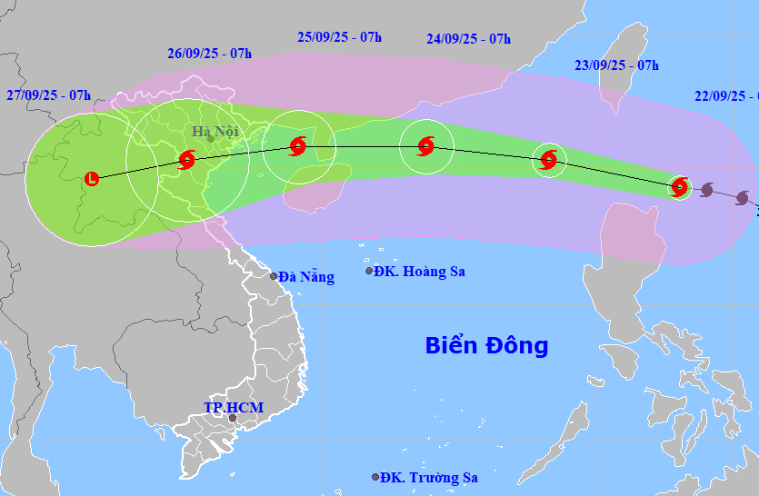 Bản tin trưa 22/9: Siêu bão Ragasa mạnh cực đại cấp 17, vào Biển Đông tối nay